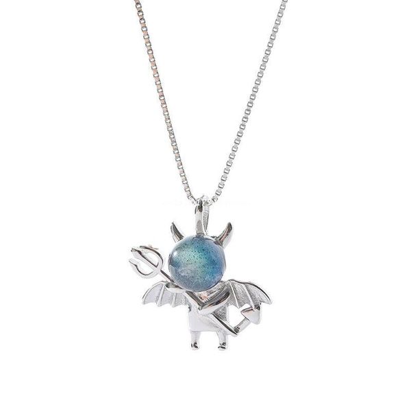 pendant necklaces little devil necklace lovely moonstone evil choker fashion jewerly gift women dropship, Silver
pendant necklaces little devil necklace lovely moonstone evil choker fashion jewerly gift women dropship, Silver