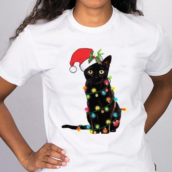 women graphic cat cool cartoon 90s new year merry christmas clothes print lady tees clothing female t shirt t-shirt, White
women graphic cat cool cartoon 90s new year merry christmas clothes print lady tees clothing female t shirt t-shirt, White