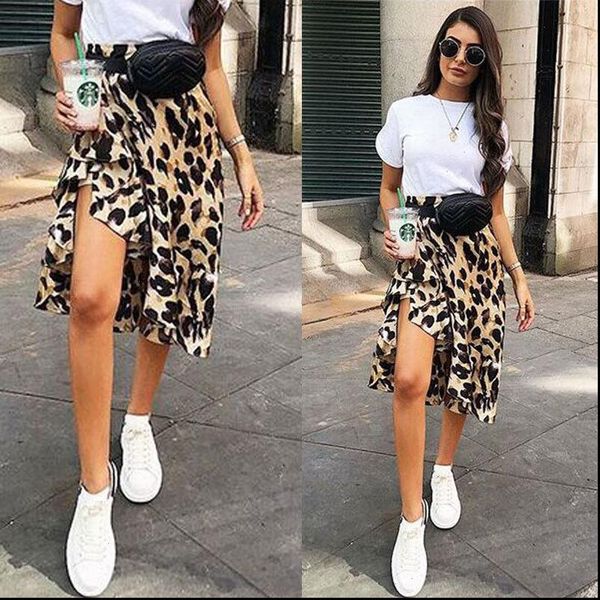 womens mini skirt leopard print high waist asymmetrical ruffles lady fashion cocktail club drop shipping, Black
womens mini skirt leopard print high waist asymmetrical ruffles lady fashion cocktail club drop shipping, Black