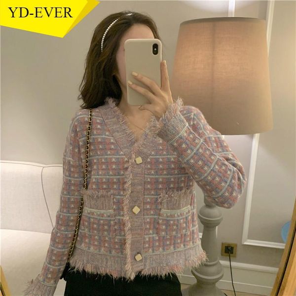 2021 chic tassels sweaters for women fall winter clothes knitted cropped cardigan coat v-neck long sleeve sueter jackets, White
2021 chic tassels sweaters for women fall winter clothes knitted cropped cardigan coat v-neck long sleeve sueter jackets, White