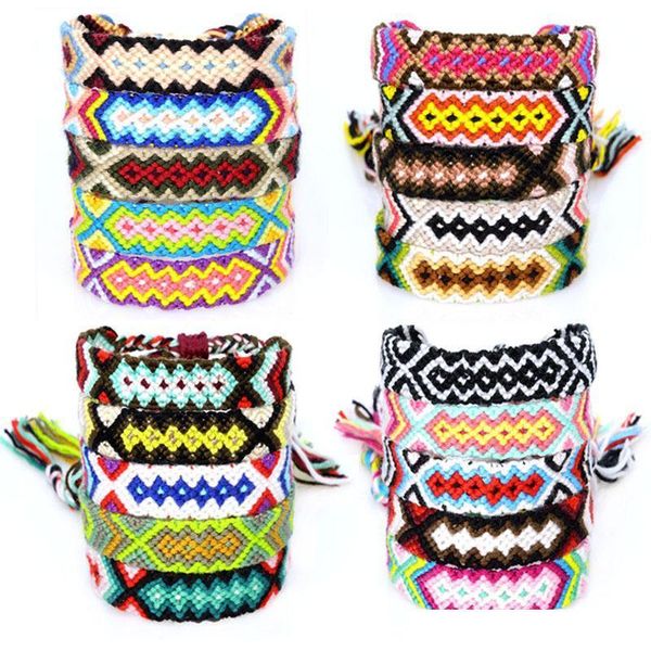 2021 bohemian vintage cotton hand woven rope ethnic style colorful cotton friendship bracelet knotted bracelet, Golden;silver
2021 bohemian vintage cotton hand woven rope ethnic style colorful cotton friendship bracelet knotted bracelet, Golden;silver