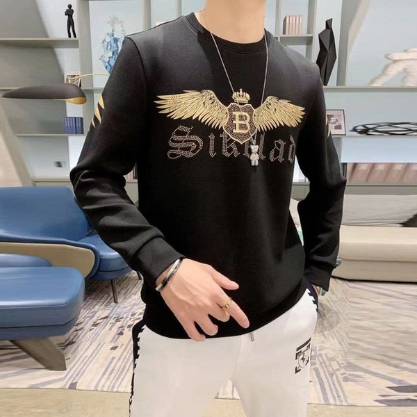 tiktok dong jiongren, wear, the same autumn and winter men's sweater, european style gilding jersey, t-shirt ., Black
tiktok dong jiongren, wear, the same autumn and winter men's sweater, european style gilding jersey, t-shirt ., Black