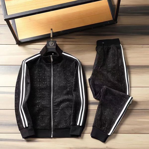 men's tracksuits gold velvet plus velvets thick man sports suit ing sportswear app, Gray
men's tracksuits gold velvet plus velvets thick man sports suit ing sportswear app, Gray