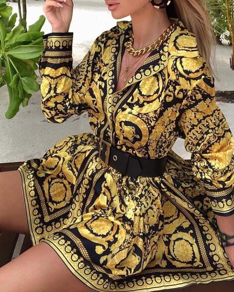 vintage printed shirt fashion women dresses long sleeve turn down collar swing female party a line spring fall, Black;gray
vintage printed shirt fashion women dresses long sleeve turn down collar swing female party a line spring fall, Black;gray
