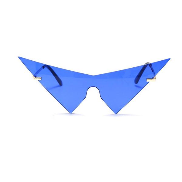 sunglasses oversized punk wome personality steampunk rimless triangle sun glasses for man big one-piece uv400, White;black
sunglasses oversized punk wome personality steampunk rimless triangle sun glasses for man big one-piece uv400, White;black
