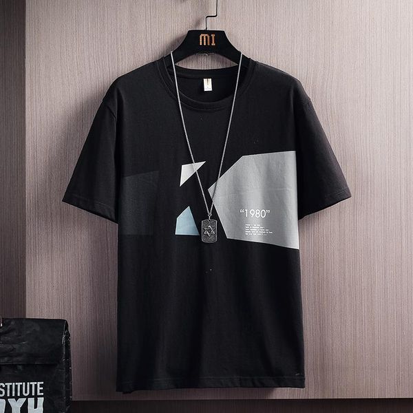 men's t-shirts 2021 summer simple o-neck t-shirt men short-sleeved fashion print casual loose tshirts size m-4xl drop, White;black
men's t-shirts 2021 summer simple o-neck t-shirt men short-sleeved fashion print casual loose tshirts size m-4xl drop, White;black
