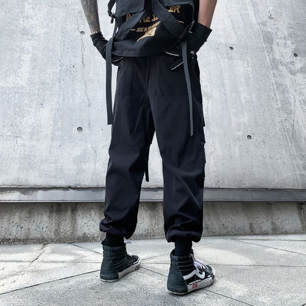 ribbons multi pockets cargo pants men harajuku casual track trouser hip hop streetwear 2021 harem pants joggers men sweatpants, Gray
ribbons multi pockets cargo pants men harajuku casual track trouser hip hop streetwear 2021 harem pants joggers men sweatpants, Gray