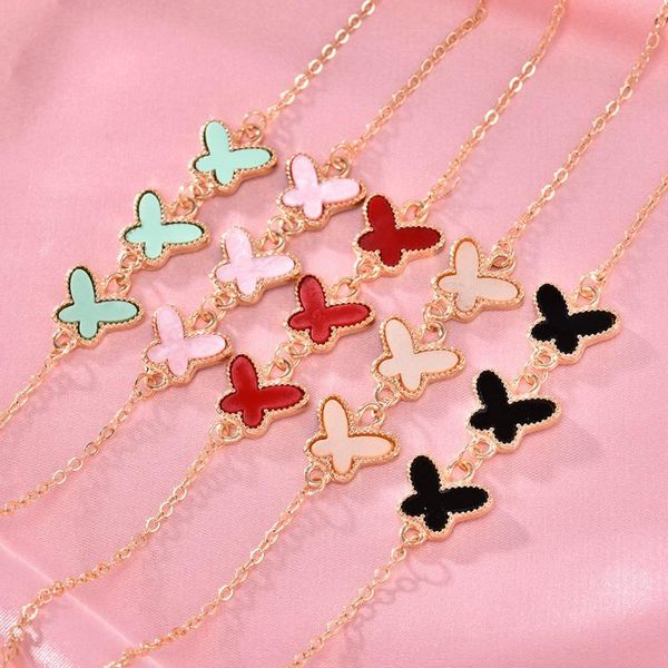 charm bracelets fashion jewelry multicolor butterfly bracelet woman alloy adjustable gift for girlfriend, Golden;silver
charm bracelets fashion jewelry multicolor butterfly bracelet woman alloy adjustable gift for girlfriend, Golden;silver