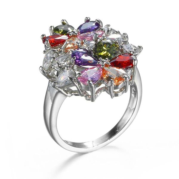 wedding rings cute female small rainbow two flower ring fashion silver color bands jewelry promise love engagement for women, Slivery;golden
wedding rings cute female small rainbow two flower ring fashion silver color bands jewelry promise love engagement for women, Slivery;golden