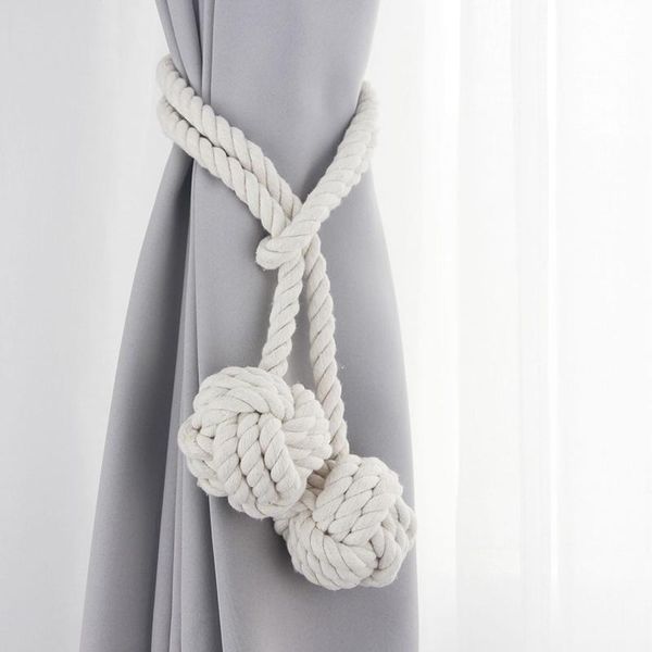 macrame curtain tieback curtain tied ball hand-woven cotton straps hanging ball decoration creative accessories
macrame curtain tieback curtain tied ball hand-woven cotton straps hanging ball decoration creative accessories