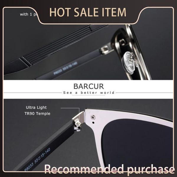 men polarized tr90 temples barcur sun women soleil men glasses for de lunette square sunglasses femme iismr, White;black
men polarized tr90 temples barcur sun women soleil men glasses for de lunette square sunglasses femme iismr, White;black
