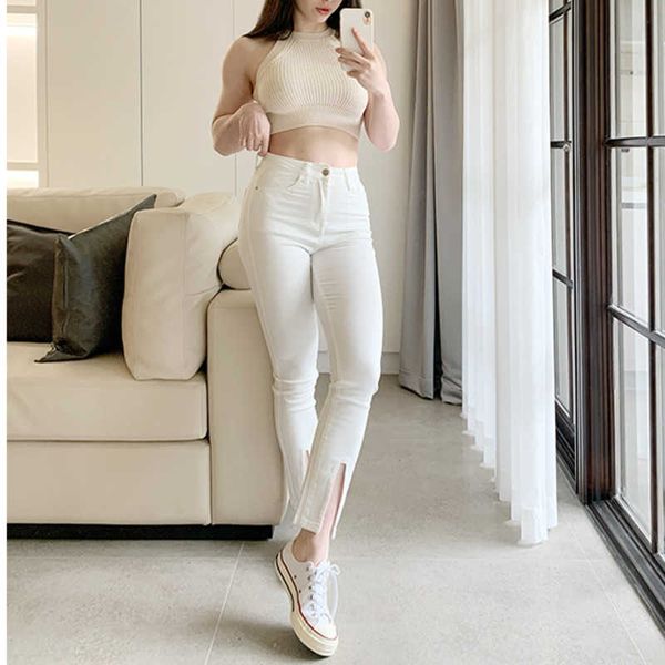 womengaga street fashion high waist split denim pants skinny korean women trousers streetwear sweatpants boho pantalon 7gud 210603, Blue
womengaga street fashion high waist split denim pants skinny korean women trousers streetwear sweatpants boho pantalon 7gud 210603, Blue