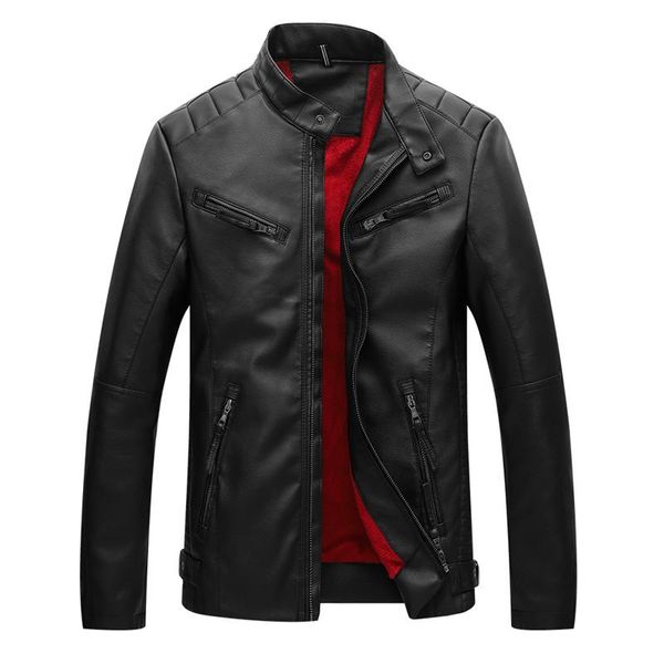 men's fur & faux leather jacket men coats brand pu outerwear casual stand collar winter thick male, Black
men's fur & faux leather jacket men coats brand pu outerwear casual stand collar winter thick male, Black