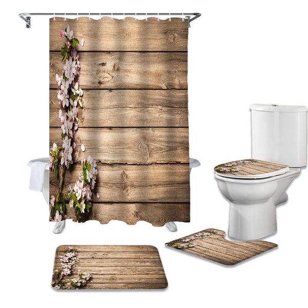 shower curtains pink flower wooden board ancient wood print curtain bathtub decor rug waterproof bathroom toilet cover mat set
shower curtains pink flower wooden board ancient wood print curtain bathtub decor rug waterproof bathroom toilet cover mat set