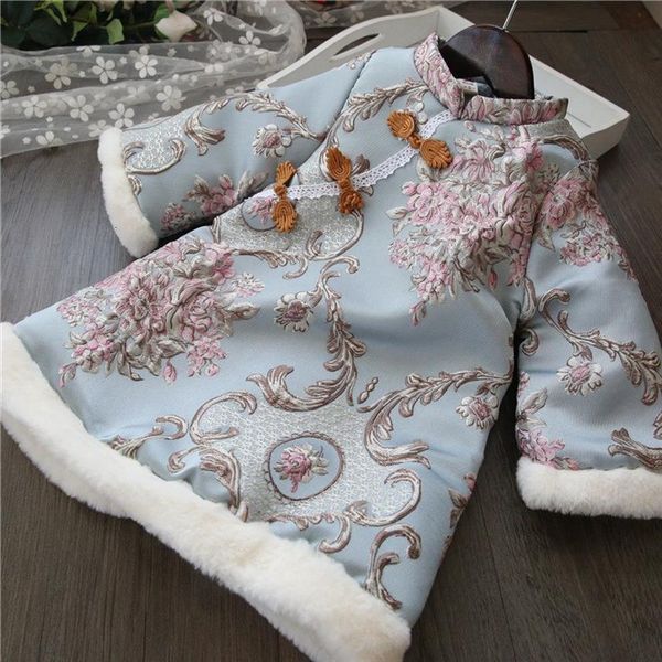 blue winter girls kids girl dress princess tang cheongsam qipao embroidery cotton padded children baby year wear vestidos s10258, Red;yellow
blue winter girls kids girl dress princess tang cheongsam qipao embroidery cotton padded children baby year wear vestidos s10258, Red;yellow