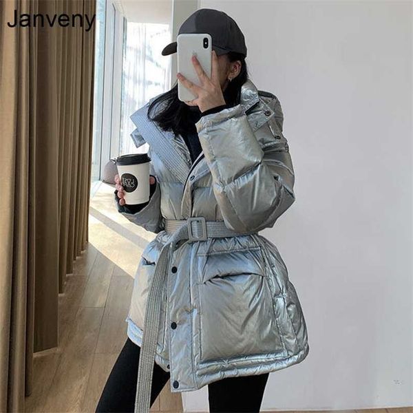 janveny glossy shiny down jacket women winter 90% white duck coat female puffer parkas hooded waterproof snow outwear 211013, Black
janveny glossy shiny down jacket women winter 90% white duck coat female puffer parkas hooded waterproof snow outwear 211013, Black