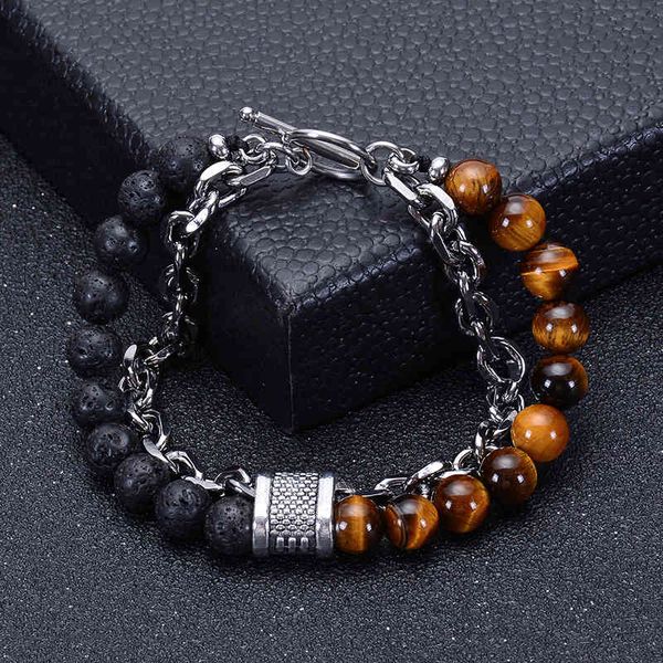 factory wholesale natural tiger eye beaded bracelet men's stainless steel natural stone metal chain bracelet party gift
factory wholesale natural tiger eye beaded bracelet men's stainless steel natural stone metal chain bracelet party gift
