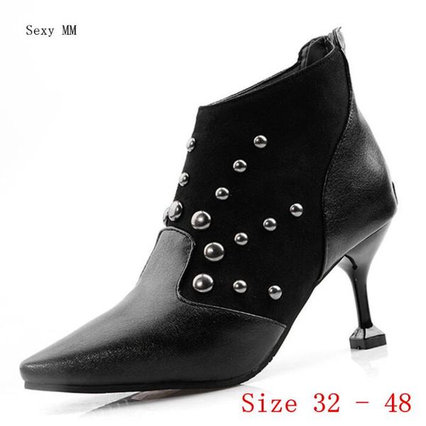boots spring autumn high heels ankle women short ladies shoes botas botte femme small plus size 32 - 48, Black
boots spring autumn high heels ankle women short ladies shoes botas botte femme small plus size 32 - 48, Black