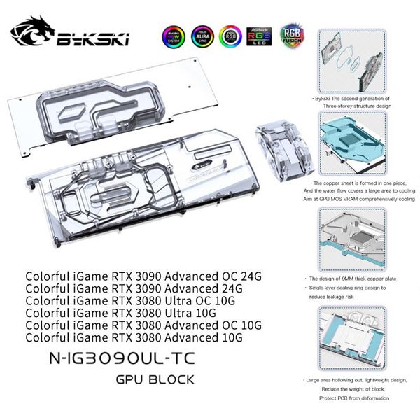 fans & coolings bykski gpu block with active waterway backplane cooler for colorful igame rtx 3090 3080 advanced / ultra n-ig3090ul-tc
fans & coolings bykski gpu block with active waterway backplane cooler for colorful igame rtx 3090 3080 advanced / ultra n-ig3090ul-tc