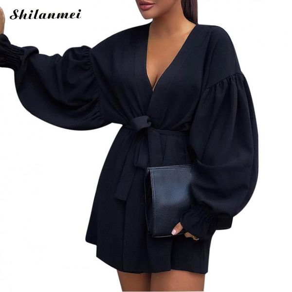 casual dresses 2021 autumn deep v women long lantern sleeve short high street lace-up dress black fashion female clothes, Black;gray
casual dresses 2021 autumn deep v women long lantern sleeve short high street lace-up dress black fashion female clothes, Black;gray