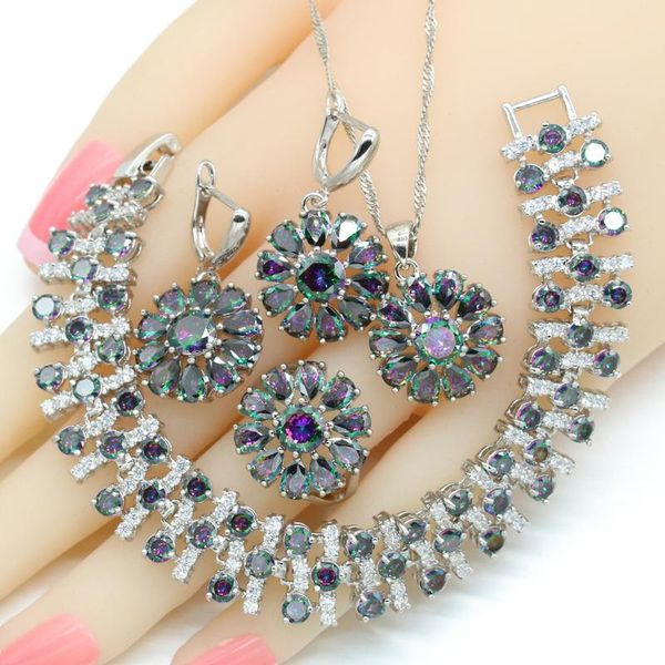 earrings & necklace 2021 rainbow zirconia silver color dubai bridal jewelry sets for women pendant bracelets rings gift box
earrings & necklace 2021 rainbow zirconia silver color dubai bridal jewelry sets for women pendant bracelets rings gift box