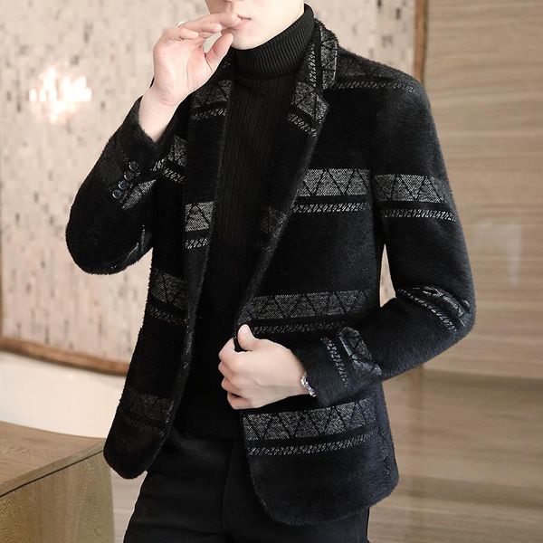 2021 men's autumn and winter thickened woolen blazer trendy fashion and handsome business casual woolen jacquard blazer, White;black
2021 men's autumn and winter thickened woolen blazer trendy fashion and handsome business casual woolen jacquard blazer, White;black
