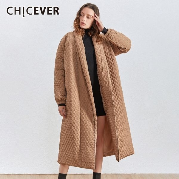 chicever korean plaid cotton coat for women lapel collar lantern sleeve oversize loose casual long female parkas winter new 201006, Black
chicever korean plaid cotton coat for women lapel collar lantern sleeve oversize loose casual long female parkas winter new 201006, Black