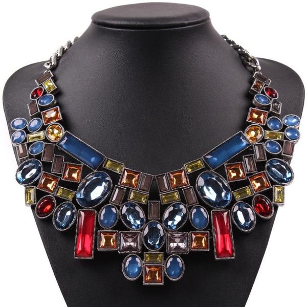 fashion statement necklace for women z fashion trendy jewelry antique metal color chain necklace & pendant accessories, Silver
fashion statement necklace for women z fashion trendy jewelry antique metal color chain necklace & pendant accessories, Silver