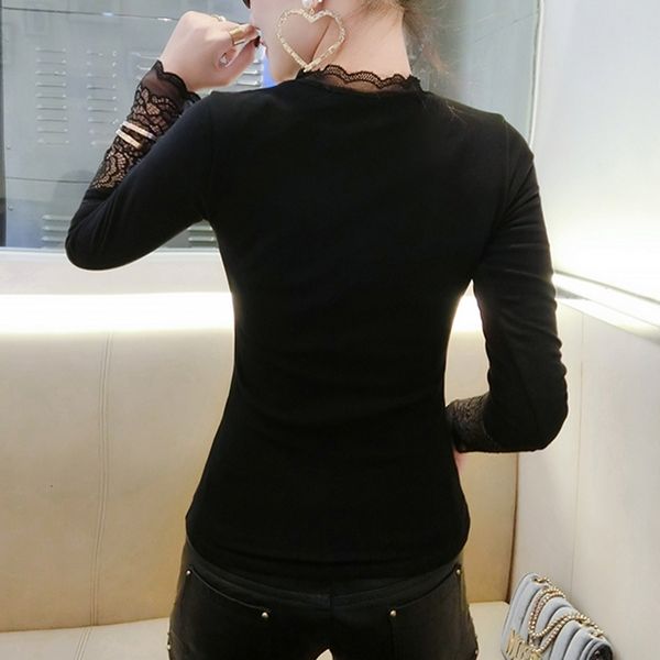 2021 autumn winter korean style women t fashion patchwork lace hollow out bottoming shirt ropa mujer tees new t08520l uqm7, White
2021 autumn winter korean style women t fashion patchwork lace hollow out bottoming shirt ropa mujer tees new t08520l uqm7, White