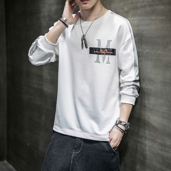 round neck men's spring and autumn ins fashion loose large size hat-long clothes sweater sleeve kg-653, Black
round neck men's spring and autumn ins fashion loose large size hat-long clothes sweater sleeve kg-653, Black