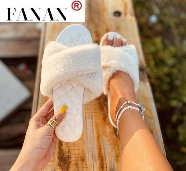 2021 women fluffy fur slippers ins woman slides ladies fashion flats female shoes women's soft footwear plus size 36-43, Black
2021 women fluffy fur slippers ins woman slides ladies fashion flats female shoes women's soft footwear plus size 36-43, Black