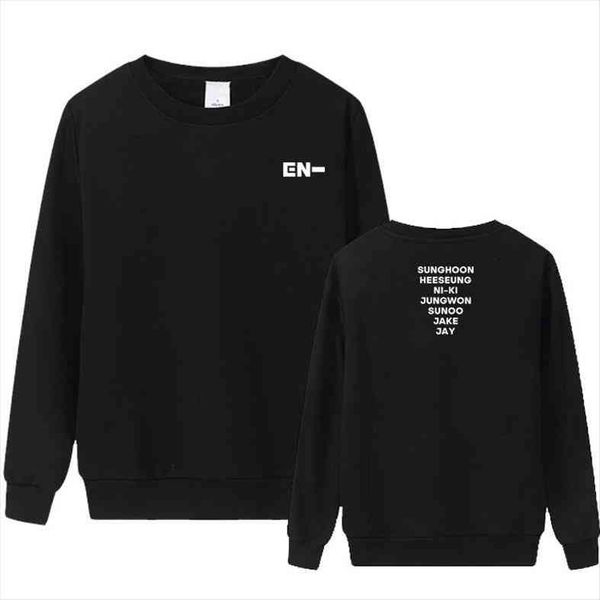 arrival kpop enhypen all member names printing thin hoodies fashion o neck pullover loose sweatshirt, Black
arrival kpop enhypen all member names printing thin hoodies fashion o neck pullover loose sweatshirt, Black