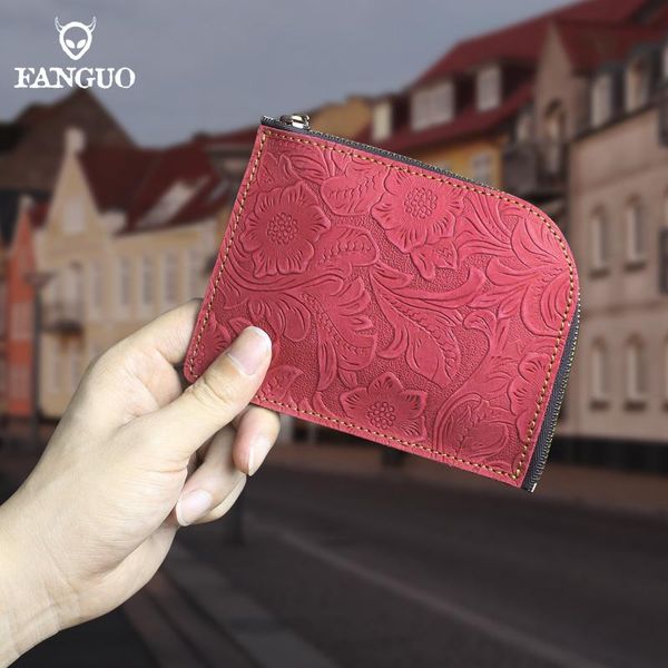 card holders small coin purse handmade genuine leather holder pouch portable women's wallet organizer slot for men short wallets, Brown;gray
card holders small coin purse handmade genuine leather holder pouch portable women's wallet organizer slot for men short wallets, Brown;gray