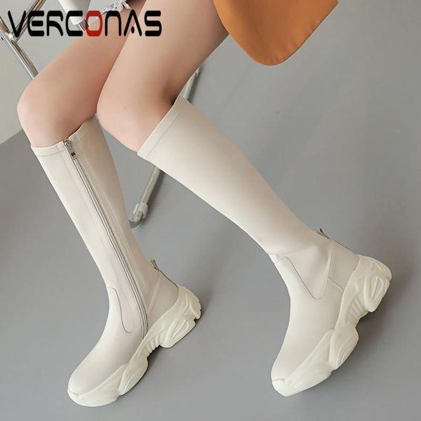 boots verconas elegant woman knee high autumn winter warm cow leather party basic office prom working concise shoes, Black
boots verconas elegant woman knee high autumn winter warm cow leather party basic office prom working concise shoes, Black