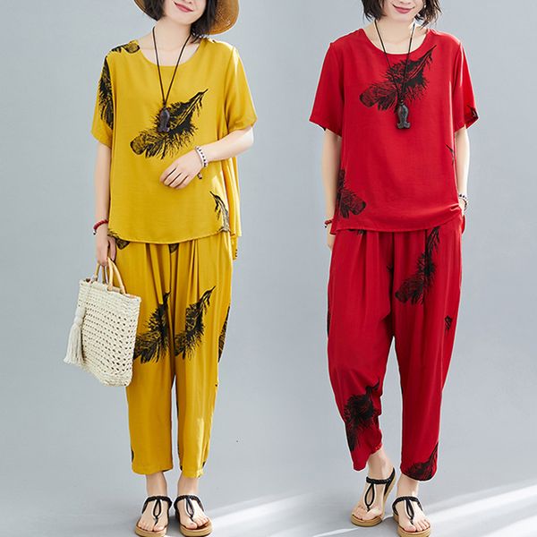 2021 new harem suit women summer two-piece set female fashion oversize printed cotton llinen ankle-length pants axdz, Gray
2021 new harem suit women summer two-piece set female fashion oversize printed cotton llinen ankle-length pants axdz, Gray