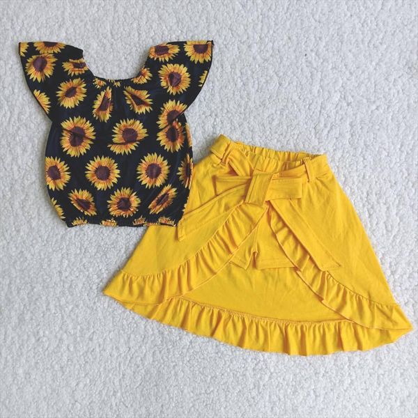 style kids and culottes 2pieces set girls sunflowers outfit fashion summer ruffle dress suit, White
style kids and culottes 2pieces set girls sunflowers outfit fashion summer ruffle dress suit, White