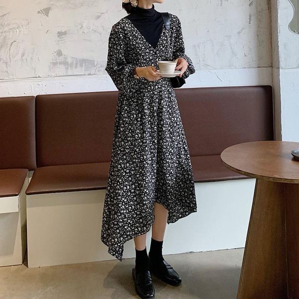 casual dresses dress women long sleeve floral patchwork turtleneck medium asymmetrical vintage temperament fashion ladies, Black;gray
casual dresses dress women long sleeve floral patchwork turtleneck medium asymmetrical vintage temperament fashion ladies, Black;gray