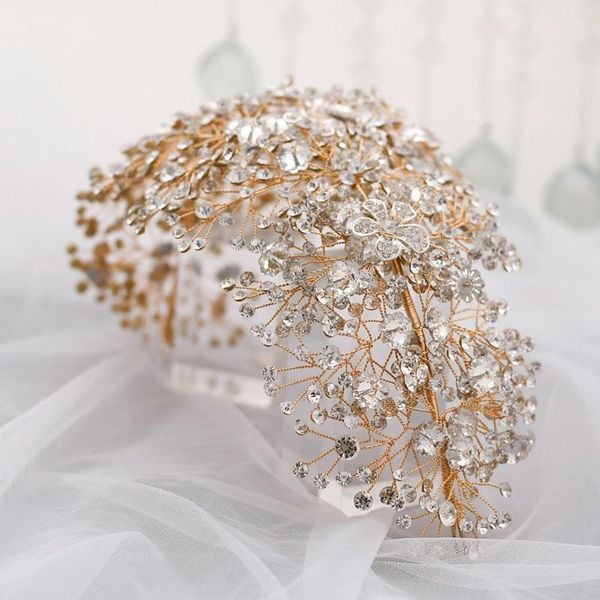hair clips & barrettes luxury flower bridal wedding headband crystal pearl vine braid headpiece b36d, Golden;silver
hair clips & barrettes luxury flower bridal wedding headband crystal pearl vine braid headpiece b36d, Golden;silver