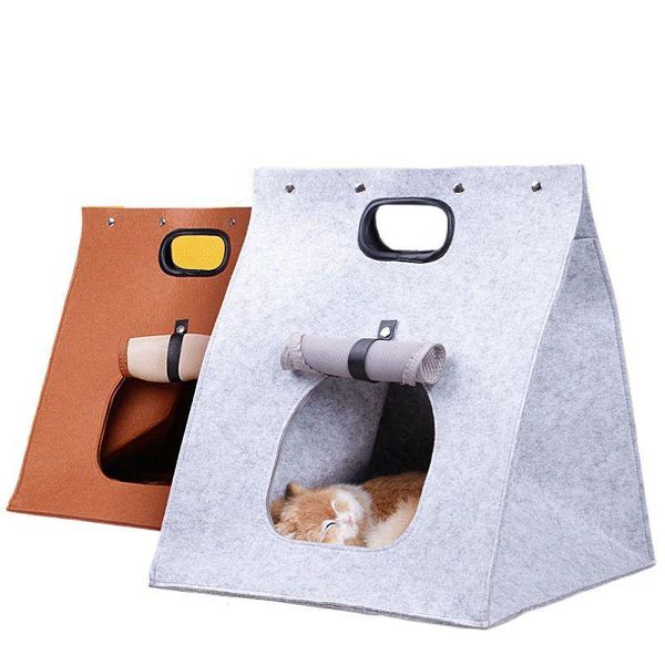 cat beds & furniture portable felt cute bed warm pet basket carrier cozy kitten lounger cushion house tent small dog mat bag for cats
cat beds & furniture portable felt cute bed warm pet basket carrier cozy kitten lounger cushion house tent small dog mat bag for cats