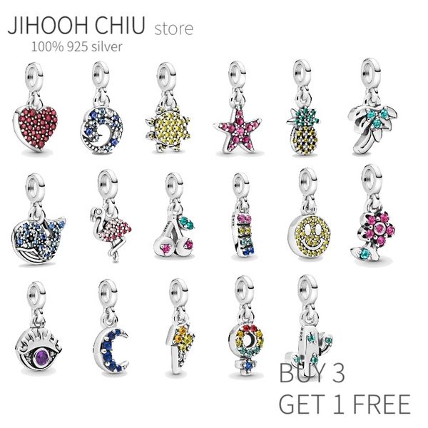 authentic 100% 925 sterling silver diy beads fit original pando charms silver 925 bracelet for women fashion jewelry q0531, Black
authentic 100% 925 sterling silver diy beads fit original pando charms silver 925 bracelet for women fashion jewelry q0531, Black