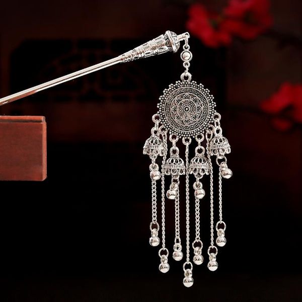 vintage hairpins for hair pendant silver color chain bell beads tassel flower boho women accessories for jewelry ethnic sticks, Golden;silver
vintage hairpins for hair pendant silver color chain bell beads tassel flower boho women accessories for jewelry ethnic sticks, Golden;silver