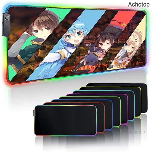 mouse pads & wrist rests kono subarashii anime girl gaming computer mousepad rgb large pad gamer 7 colour mause xxl desk play mat with backl
mouse pads & wrist rests kono subarashii anime girl gaming computer mousepad rgb large pad gamer 7 colour mause xxl desk play mat with backl