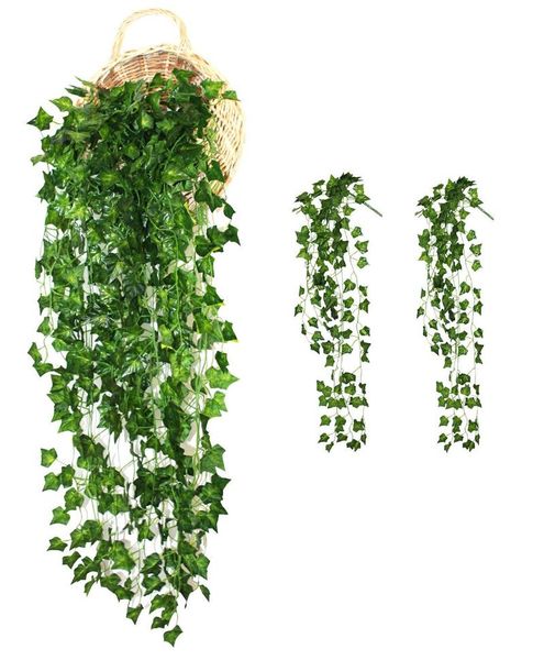 decorative flowers & wreaths 2 bunchs ivy leaves home garden wall decoration outdoor atificial vines fake hanging vine plant garland
decorative flowers & wreaths 2 bunchs ivy leaves home garden wall decoration outdoor atificial vines fake hanging vine plant garland