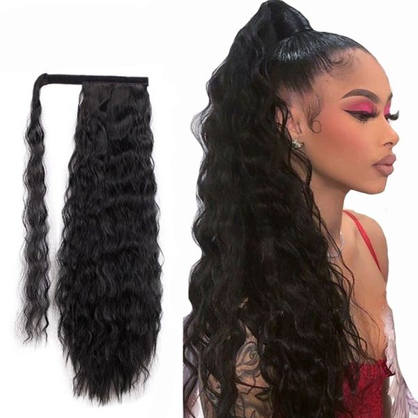 natural wave wrap around human hair ponytial extensions clips in malaysian remy hairs 130% density, Black
natural wave wrap around human hair ponytial extensions clips in malaysian remy hairs 130% density, Black