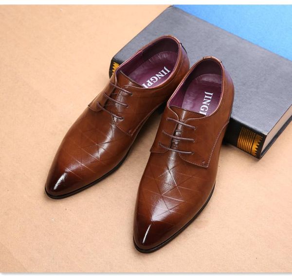dress shoes fashion male wedding business men pointed toe oxfords man office leather big size, Black
dress shoes fashion male wedding business men pointed toe oxfords man office leather big size, Black