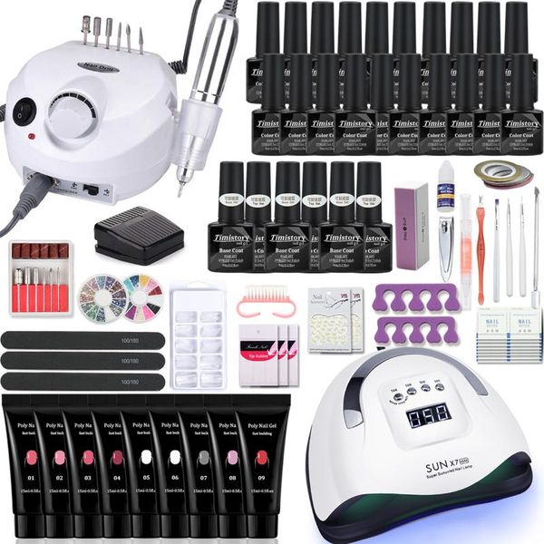 nail art kits set manicure with 114w/120w/54w led lamp 35000rpm drill machine 20/10 colour poly extension gel
nail art kits set manicure with 114w/120w/54w led lamp 35000rpm drill machine 20/10 colour poly extension gel