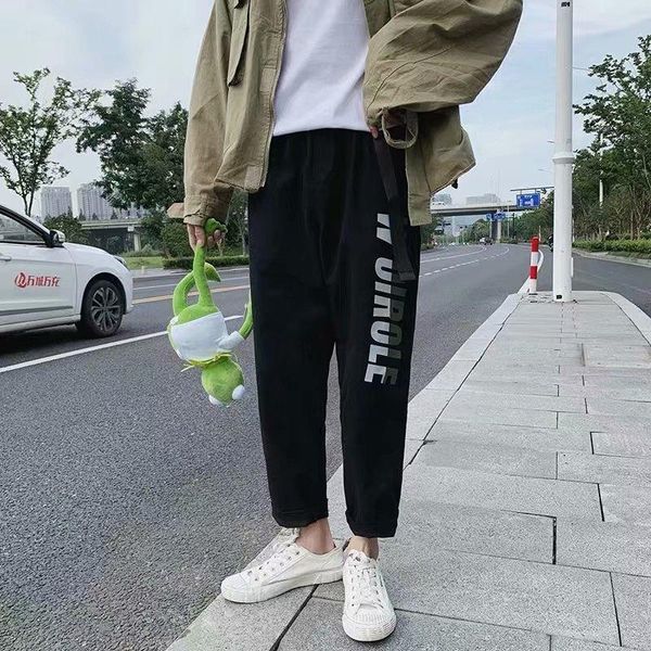 men's pants korean men's sports pure color harajuku trend printing trousers 2021 street casual loose, Black
men's pants korean men's sports pure color harajuku trend printing trousers 2021 street casual loose, Black