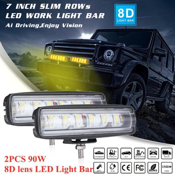 working light 2pcs 7" 8d convex lens 90w led bar yellow spotlight for lada 4x4 atv suv niva offroad auto driving fog lamp
working light 2pcs 7" 8d convex lens 90w led bar yellow spotlight for lada 4x4 atv suv niva offroad auto driving fog lamp