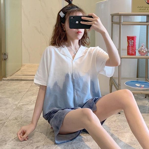 women's sleepwear pajamas summer suit short sleeve pure cotton student's thin cool home clothes all can be worn out, Black;red
women's sleepwear pajamas summer suit short sleeve pure cotton student's thin cool home clothes all can be worn out, Black;red