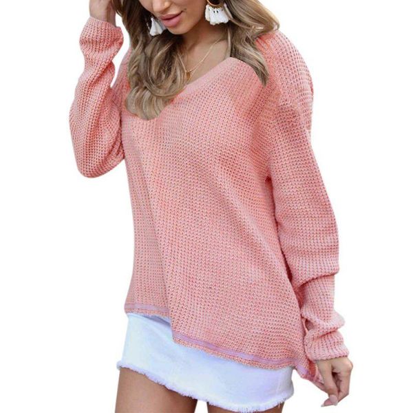 women's sweaters women autumn winter long-sleeved casual fashion pullovers v-neck loose sweater, White;black
women's sweaters women autumn winter long-sleeved casual fashion pullovers v-neck loose sweater, White;black